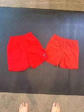Lot of Red Athletic Shorts Size Medium